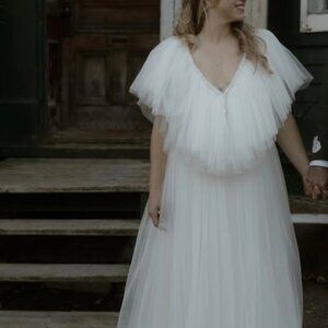 Unique A-Line Wedding Dress